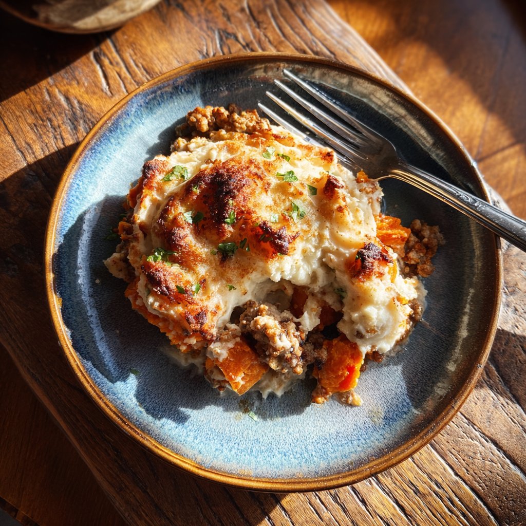 Turkey and Sweet Potato Shepherd's Pie
