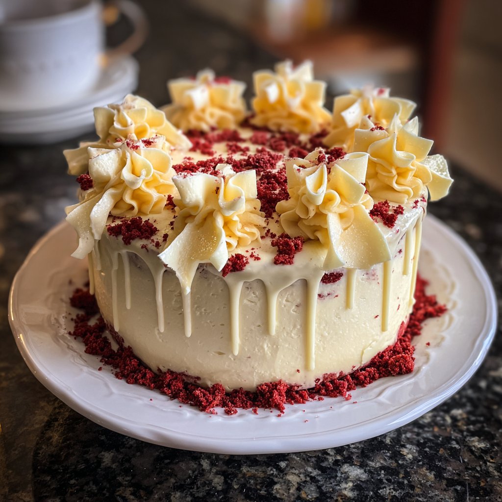 Red Velvet Birthday Cake with Bows