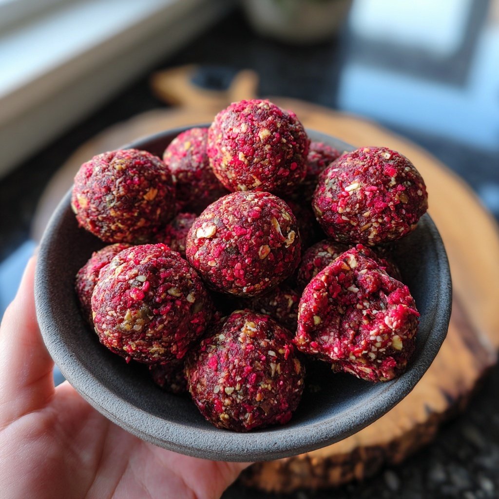 Strawberry Nut Butter Energy Balls