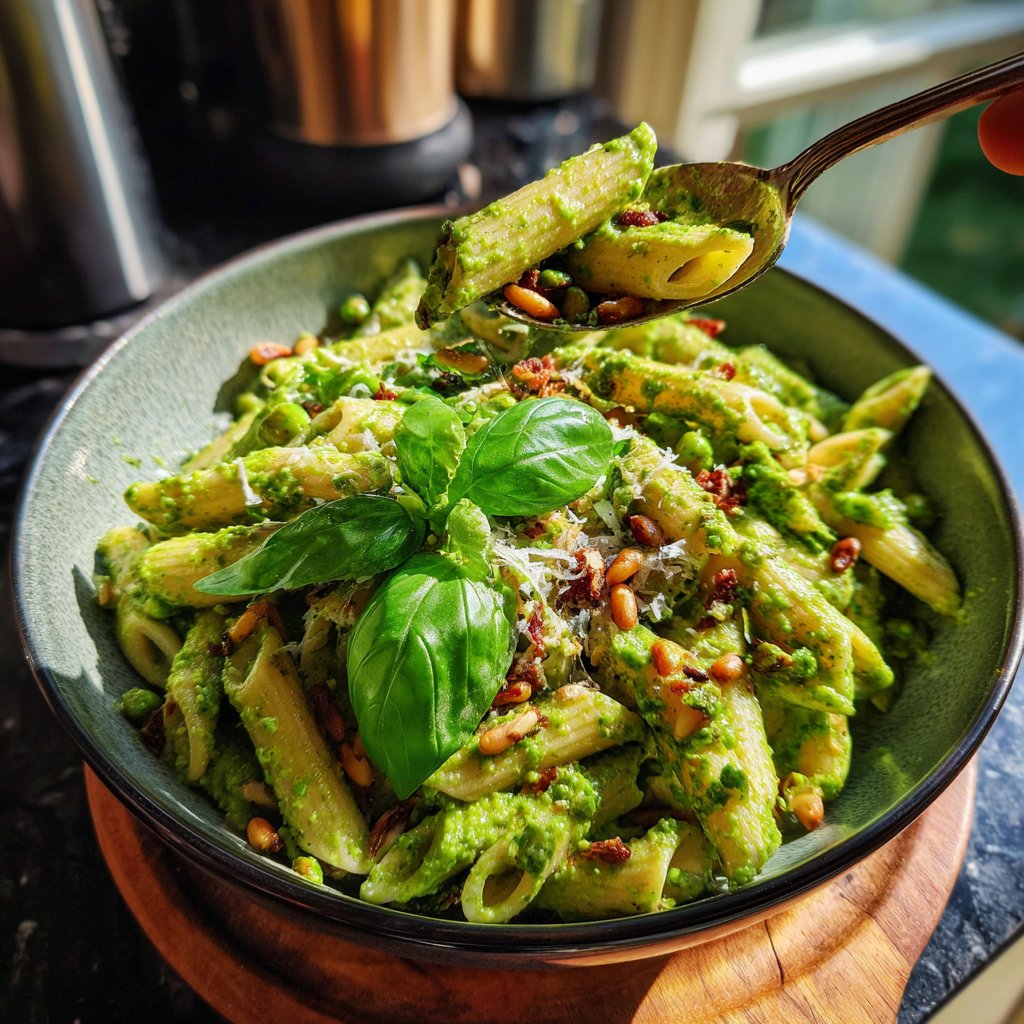 Spring Pea Pesto Penne