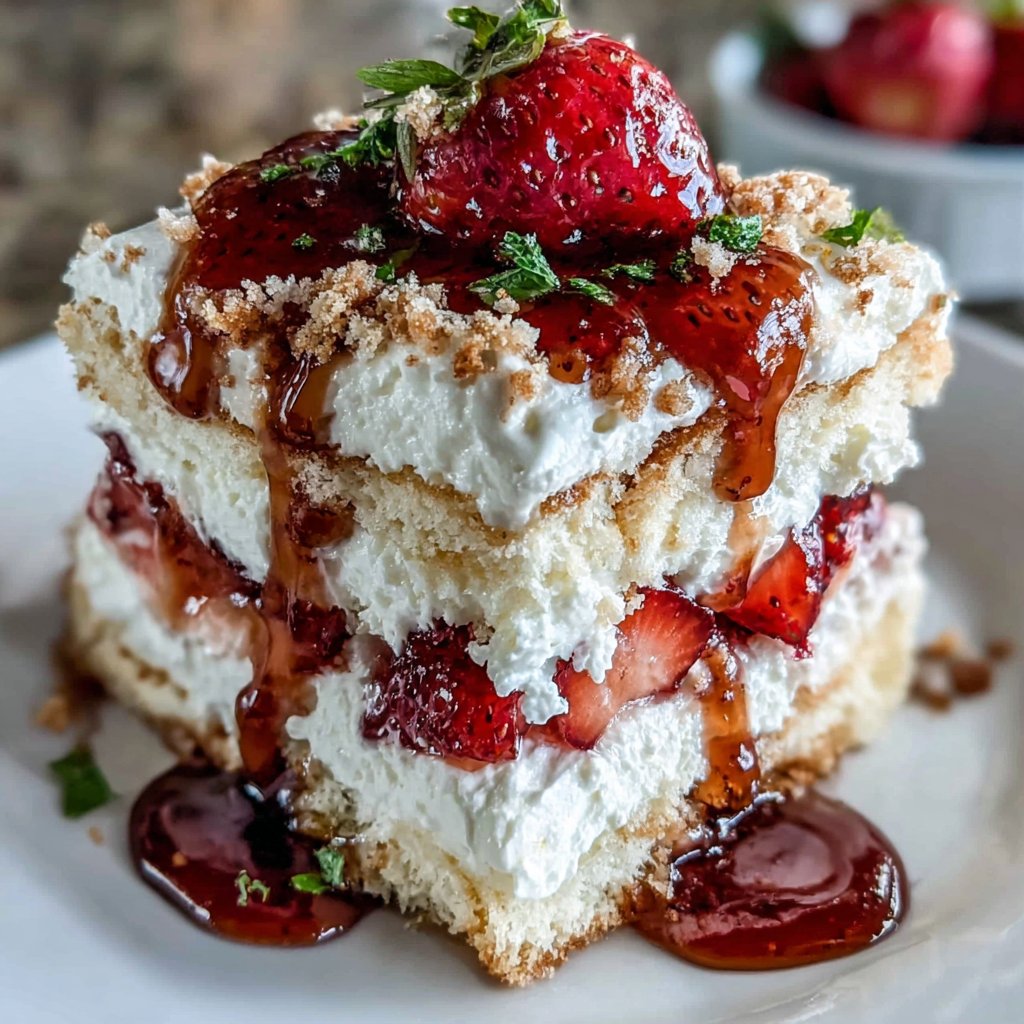 Fluffy Strawberry Delight Dessert