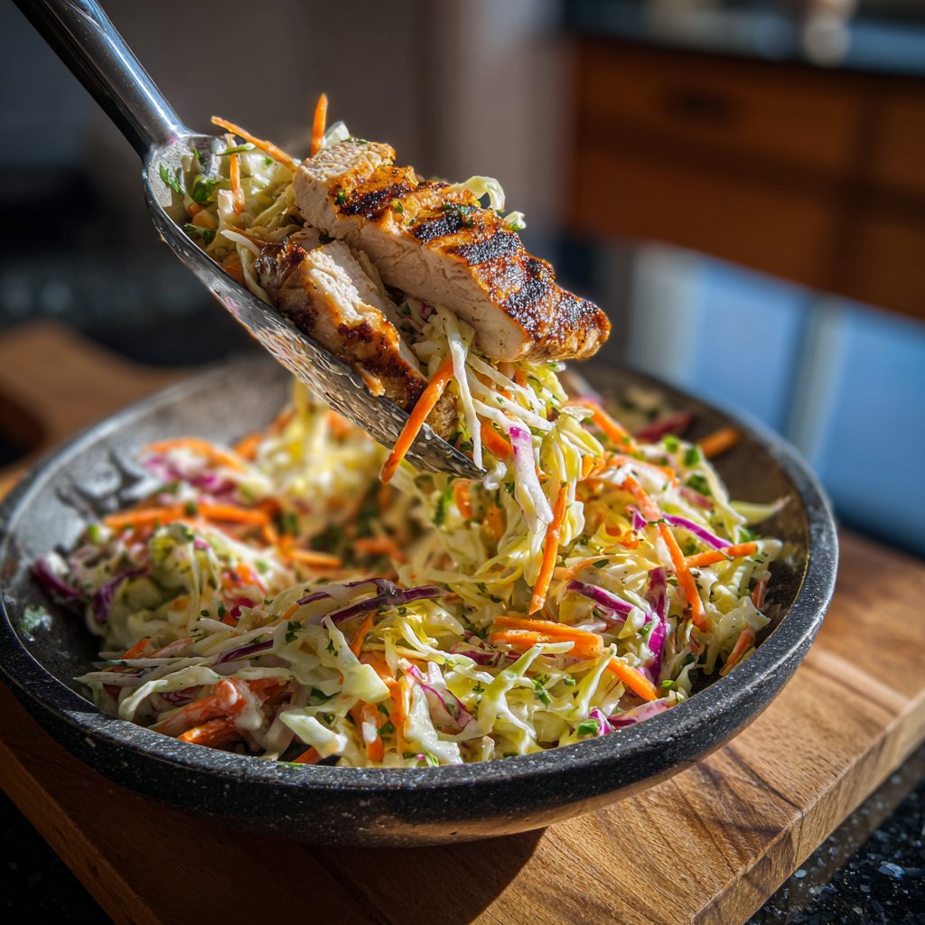 Cabbage Slaw with Chicken